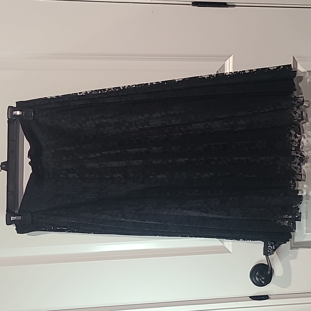 Black lace skirt